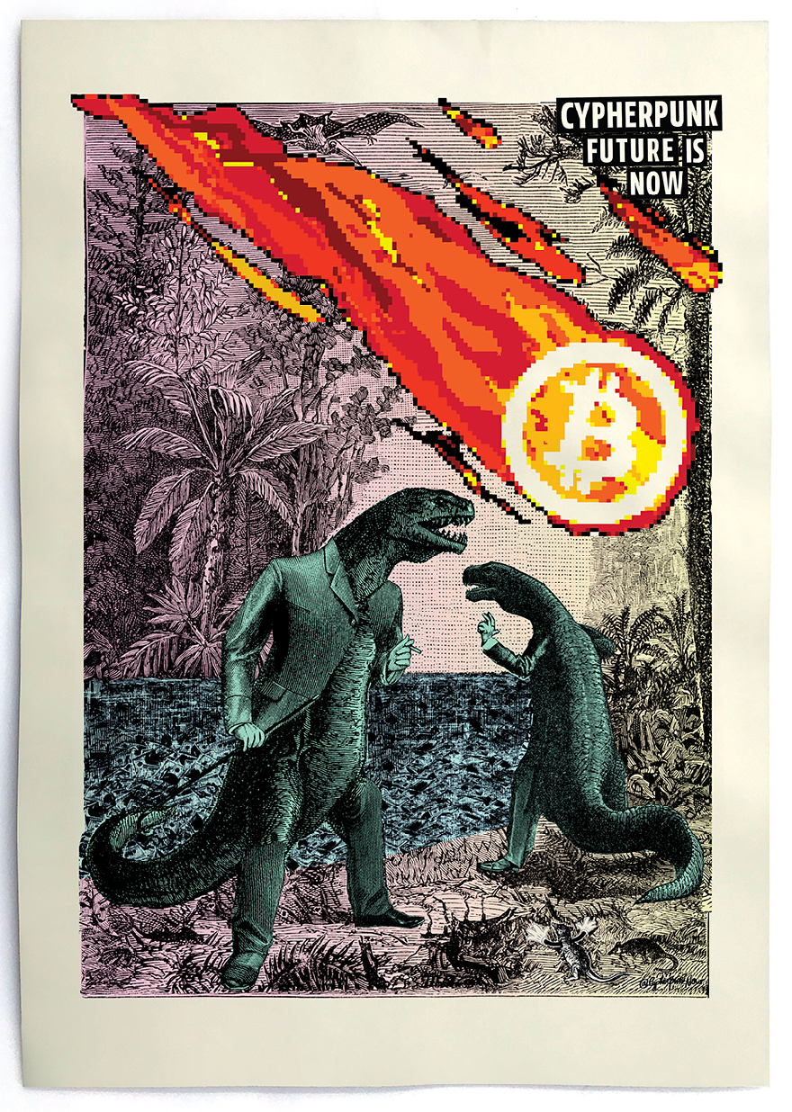 Bitcoin art: original screen printed posters, numbered, signed